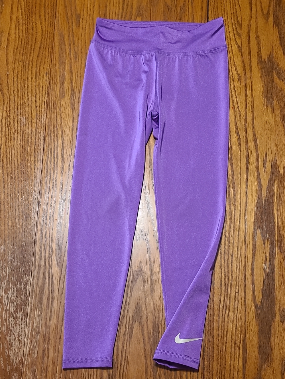 Nike Girls' Bright Purple Performance Leggings - 6X